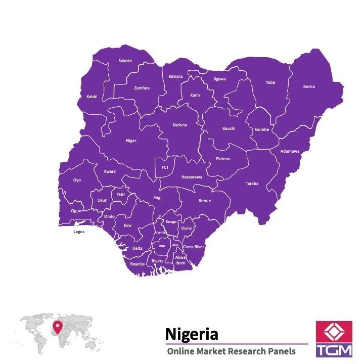 Panel online en Nigeria | Investigación de mercado y encuestas en Nigeria