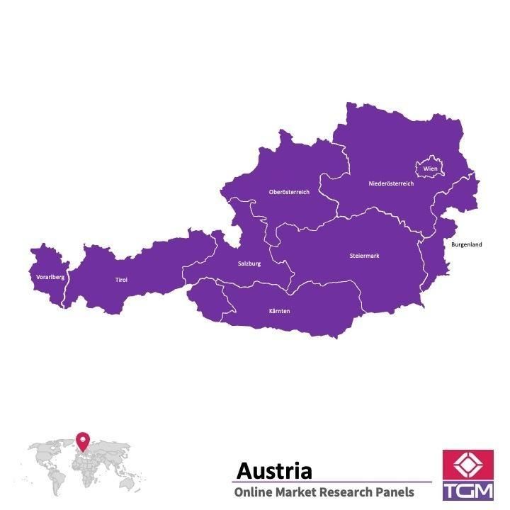 Panel online en Austria |  Investigación de mercado y encuestas en Austria