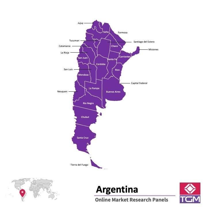 Panel online en Argentina |  Investigación de mercado y encuestas en Argentina