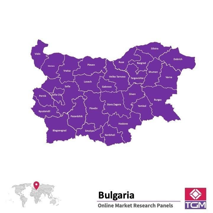 Panel online en Bulgaria |  Investigación de mercado y encuestas en Bulgaria
