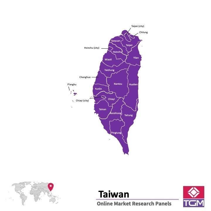 Panel online en Taiwan |  Investigación de mercado y encuestas en Taiwan