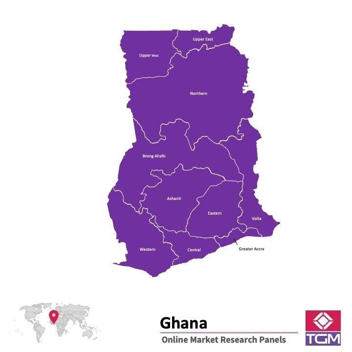 Panel online en Ghana |  Investigación de mercado y encuestas en Ghana