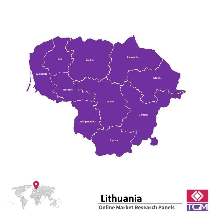 Panel online en Lituania |  Investigación de mercado y encuestas en Lituania
